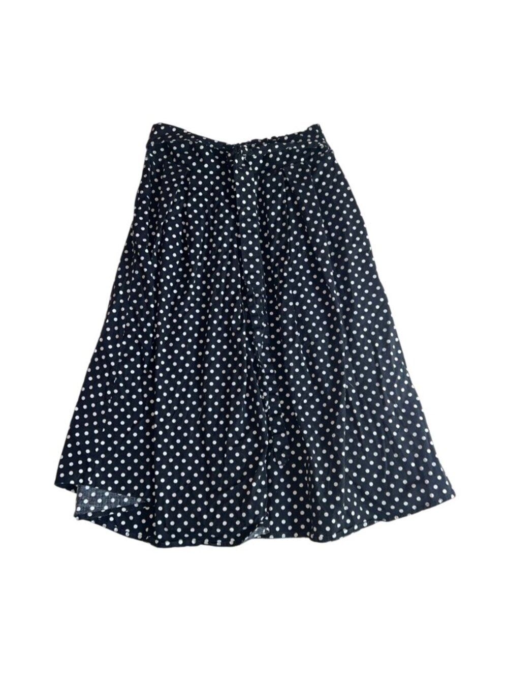 See You Monday Black and White Polka Dot Maxi Skirt Size Small